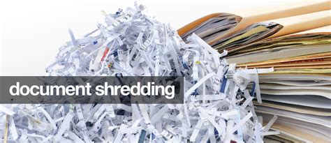 Confidential Document Shredding Services .